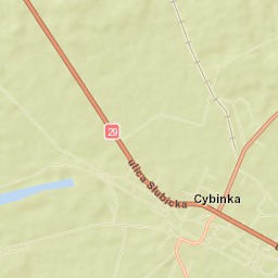 Cybinka Street Map