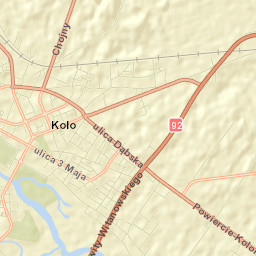 Koło Street Map