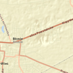 Błonie Street Map