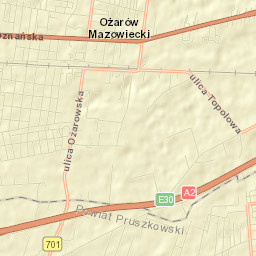 Ożarów Mazowiecki Street Map