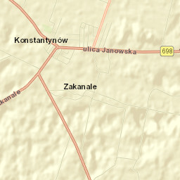 Konstantynów Street Map