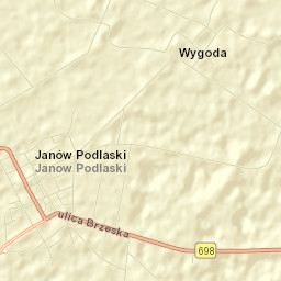 Janów Podlaski Street Map