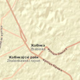 Zhabinka Street Map