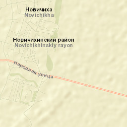 Novichikha Street Map