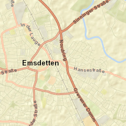 Emsdetten Street Map