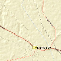 Kamieniec Street Map