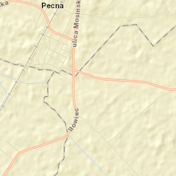 Pecna Street Map