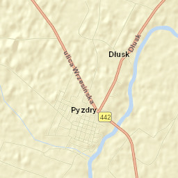 Pyzdry Street Map