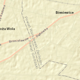 Bieniewice Street Map