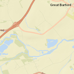 Great Barford Street Map