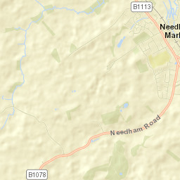 Needham Market Street Map