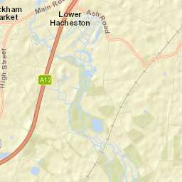 Wickham Market Street Map
