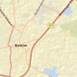 Metelen Street Map