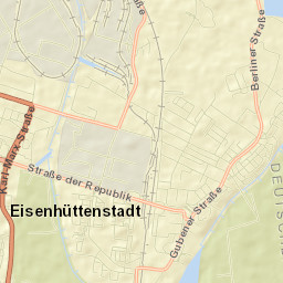Eisenhüttenstadt Street Map