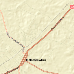 Rakoniewice Street Map