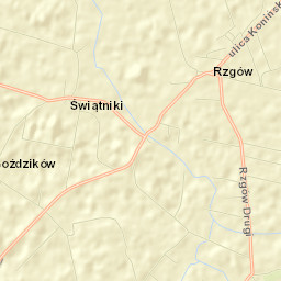 Rzgów Pierwszy Street Map