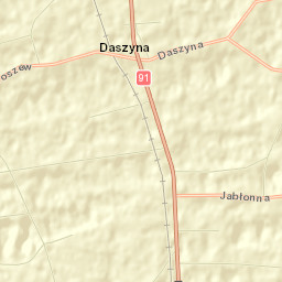 Daszyna Street Map