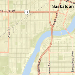 Saskatoon Street Map