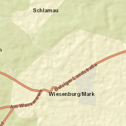 Wiesenburg Street Map