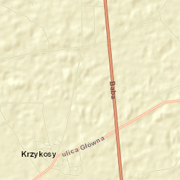 Krzykosy Street Map