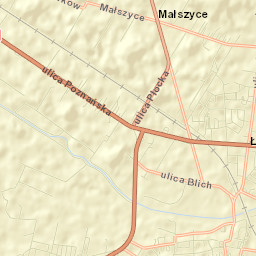 Łowicz Street Map