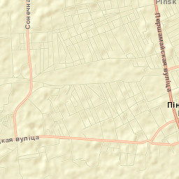 Pinsk Street Map
