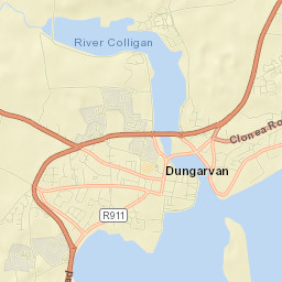 Dungarvan Street Map