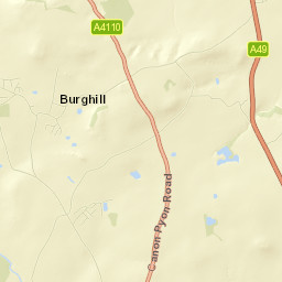 Herefordshire Street Map