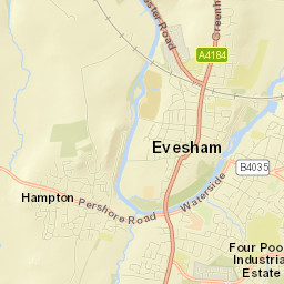 Evesham Street Map