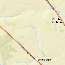 Potterspury Street Map