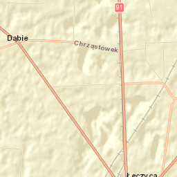 Powiat łęczycki Street Map