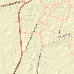powiat Łowicki Street Map