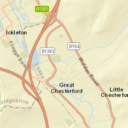 Great Chesterford Street Map