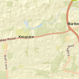 Kesgrave Street Map