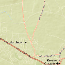 Krosno Odrzańskie Street Map