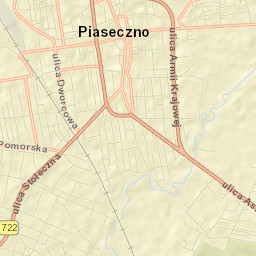 Żabieniec Street Map