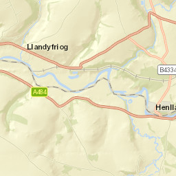 A484, Llandysul, Carmarthenshire SA44, UK Street Map