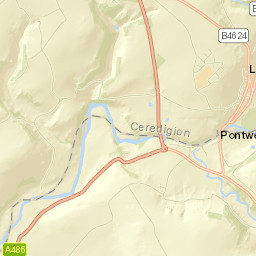 Llandysul Street Map