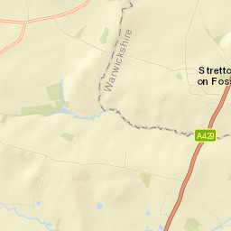 B4035, Shipston-on-Stour, Warwickshire Street Map