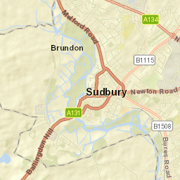 Sudbury Street Map