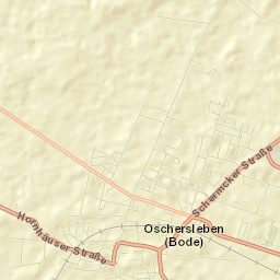 Oschersleben Street Map