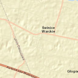 Świnice Warckie Street Map