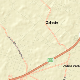 Żabia Wola Street Map