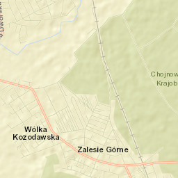 Zalesie Górne Street Map