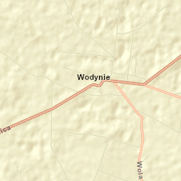 Wodynie Street Map