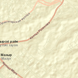 Mazyr Street Map