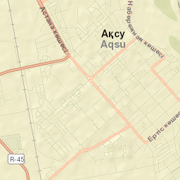 Aksu Street Map