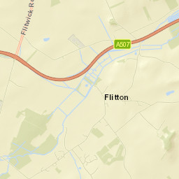 Abbey Lane, Bedford, Central Bedfordshire Street Map