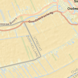 Oudewater Street Map