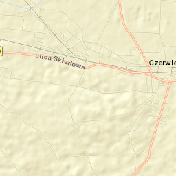 Czerwieńsk Street Map